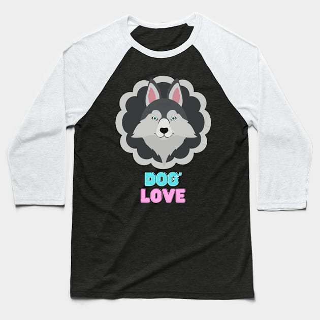 Love dogs my family Baseball T-Shirt by MeKong